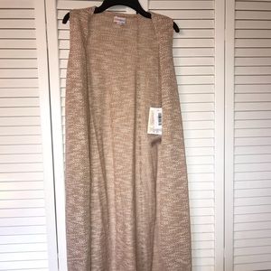 Lularoe sleeveless long cardigan (Joy)
